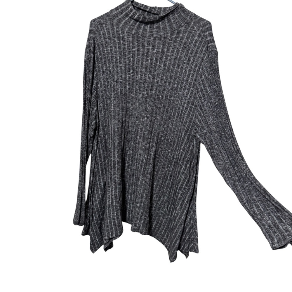 St. John's Bay Women’s Plus Size 2X Dark Gray Knit Sweater